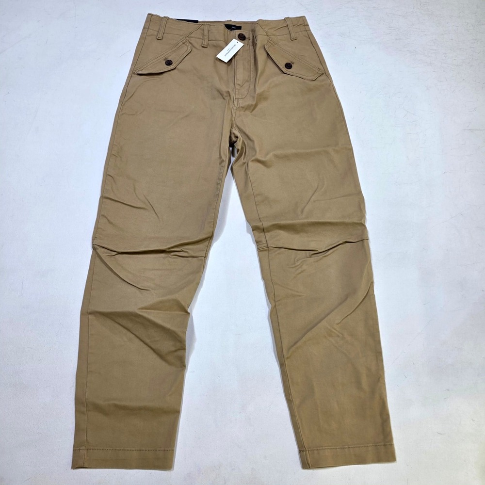 Banana Republic Authentic Chino Women 0 Khaki Utility Flap Pocket Stretch Pants